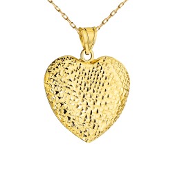 Zawieszka złote serce diamentowane (P70700 Y) - zdjęcie: 2