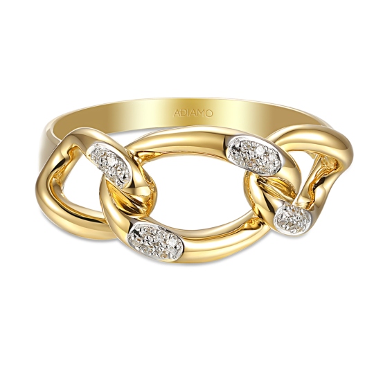 Pierścionek pancerka z diamentami (R93410 Y): 15