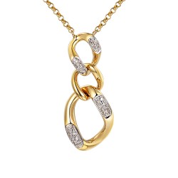 Naszyjnik z diamentami (N11448 Y) - zdjęcie: 2