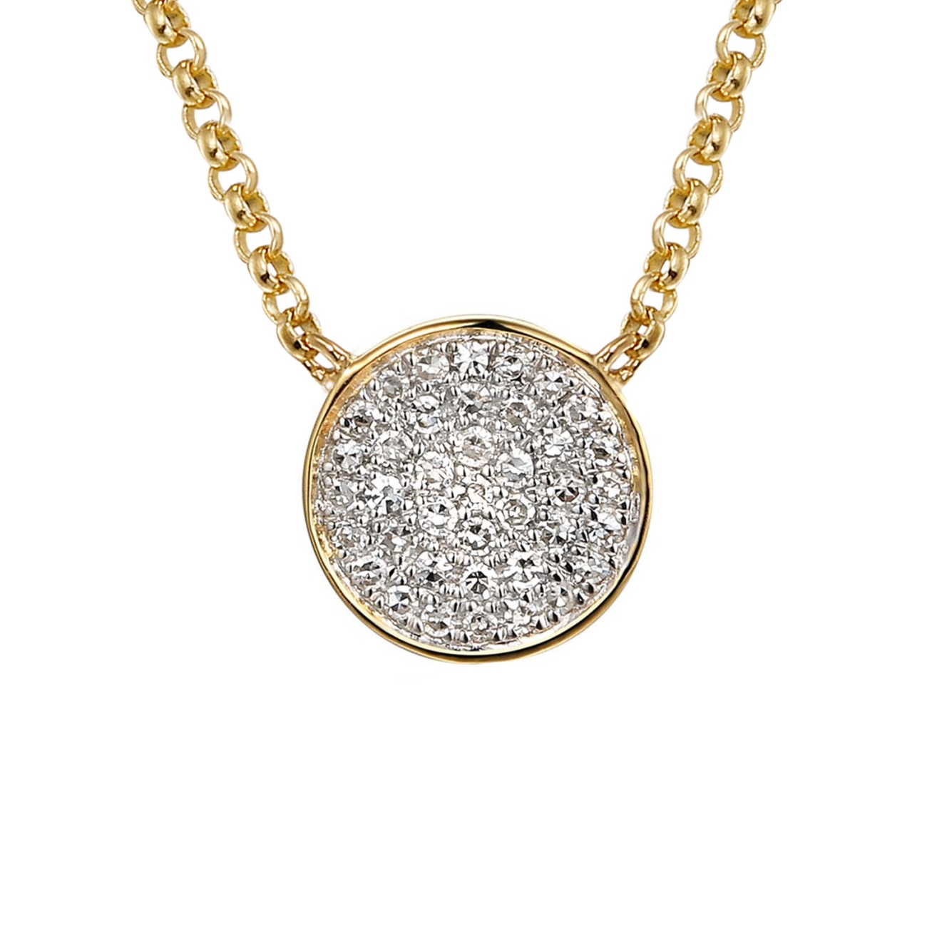 Naszyjnik z diamentami (N03632 Y G)