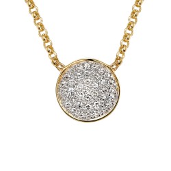 Naszyjnik z diamentami (N03632 Y G) - zdjęcie: 2