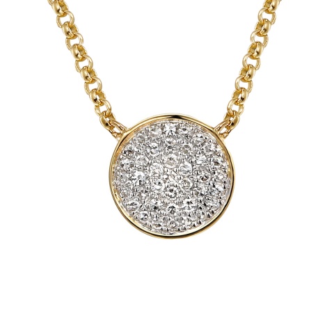 Naszyjnik z diamentami (N03632 Y G)