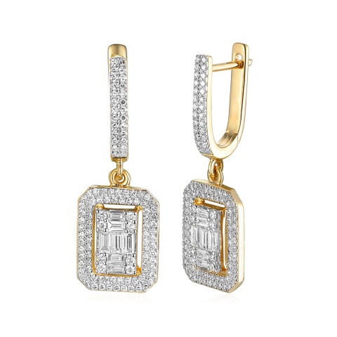 Kolczyki z diamentami (E81616 Y A)