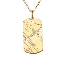 Zawieszka z diamentem i mapą Twoich wspomnień (P94237 Y M) - zdjęcie: 2