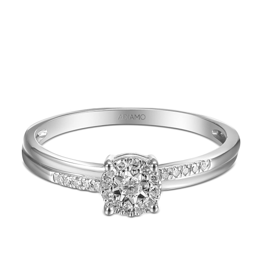 Pierścionek z diamentami (R46876 W): 10