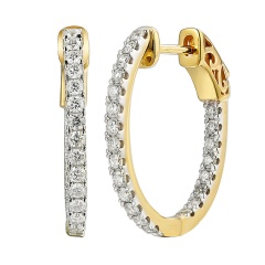 Kolczyki z diamentami  (E80088 Y A D)