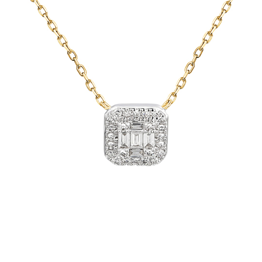 Komplet biżuterii z diamentami (E71618+N11582)