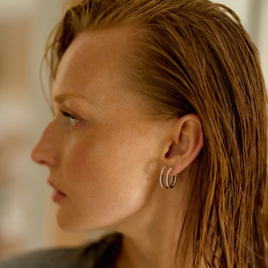 Kolczyki z diamentami (E80088 Y A M)