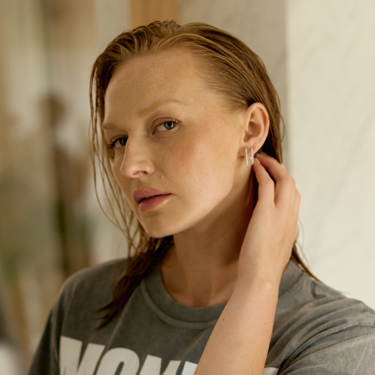 Kolczyki z diamentami (E80088 Y A M)