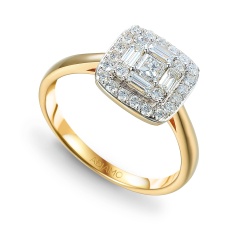 Pierścionek z diamentami (R52658 Y)