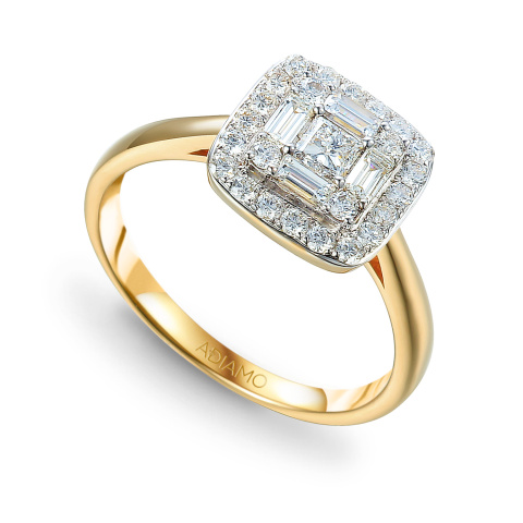 Pierścionek z diamentami (R52658 Y)