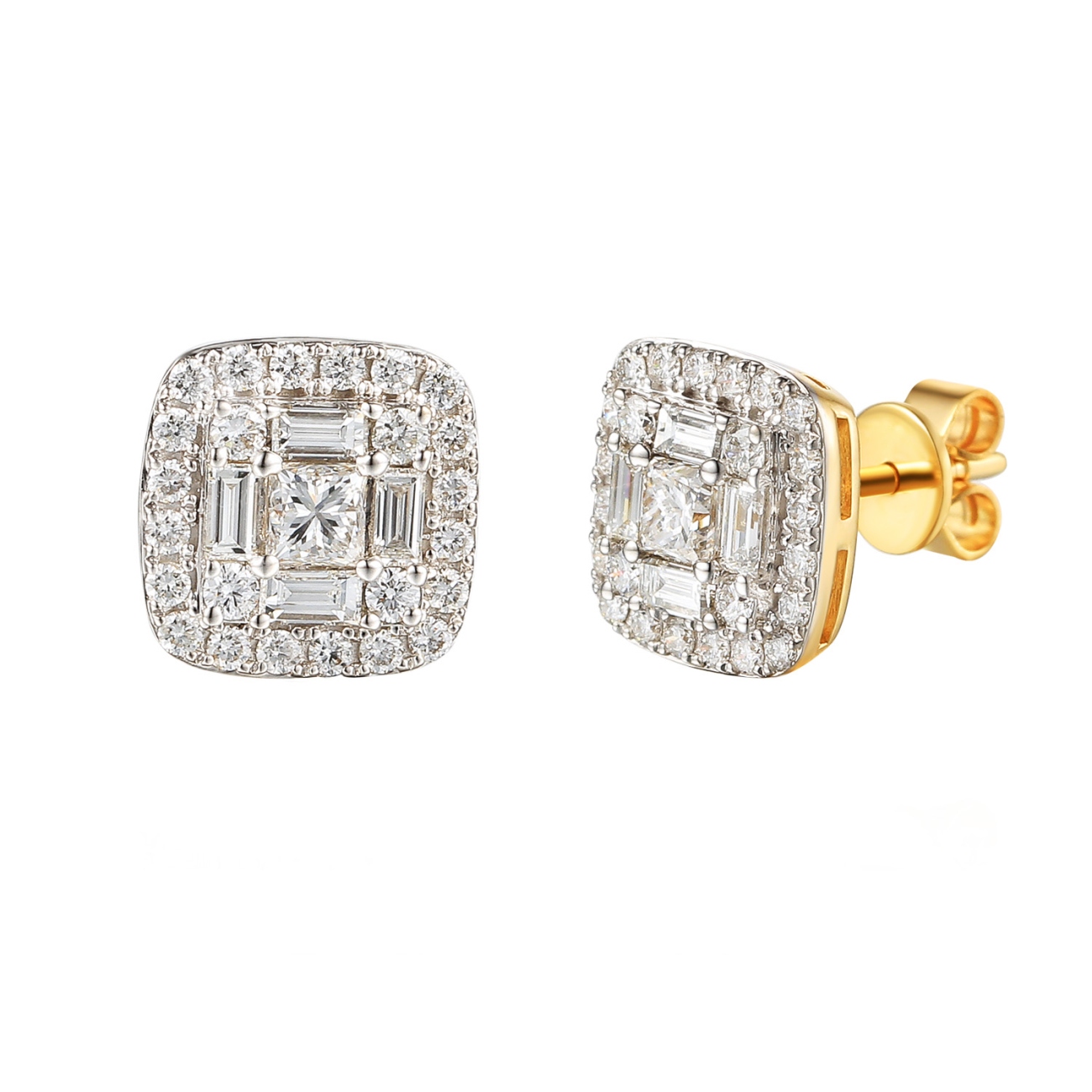 Kolczyki z diamentami (E52658 Y S)