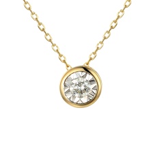 Naszyjnik z diamentem (N08999 Y C 0,04ct)