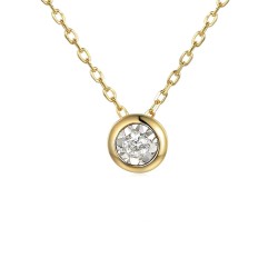 Naszyjnik z diamentem (N08999 Y C 0,02ct) - zdjęcie: 2