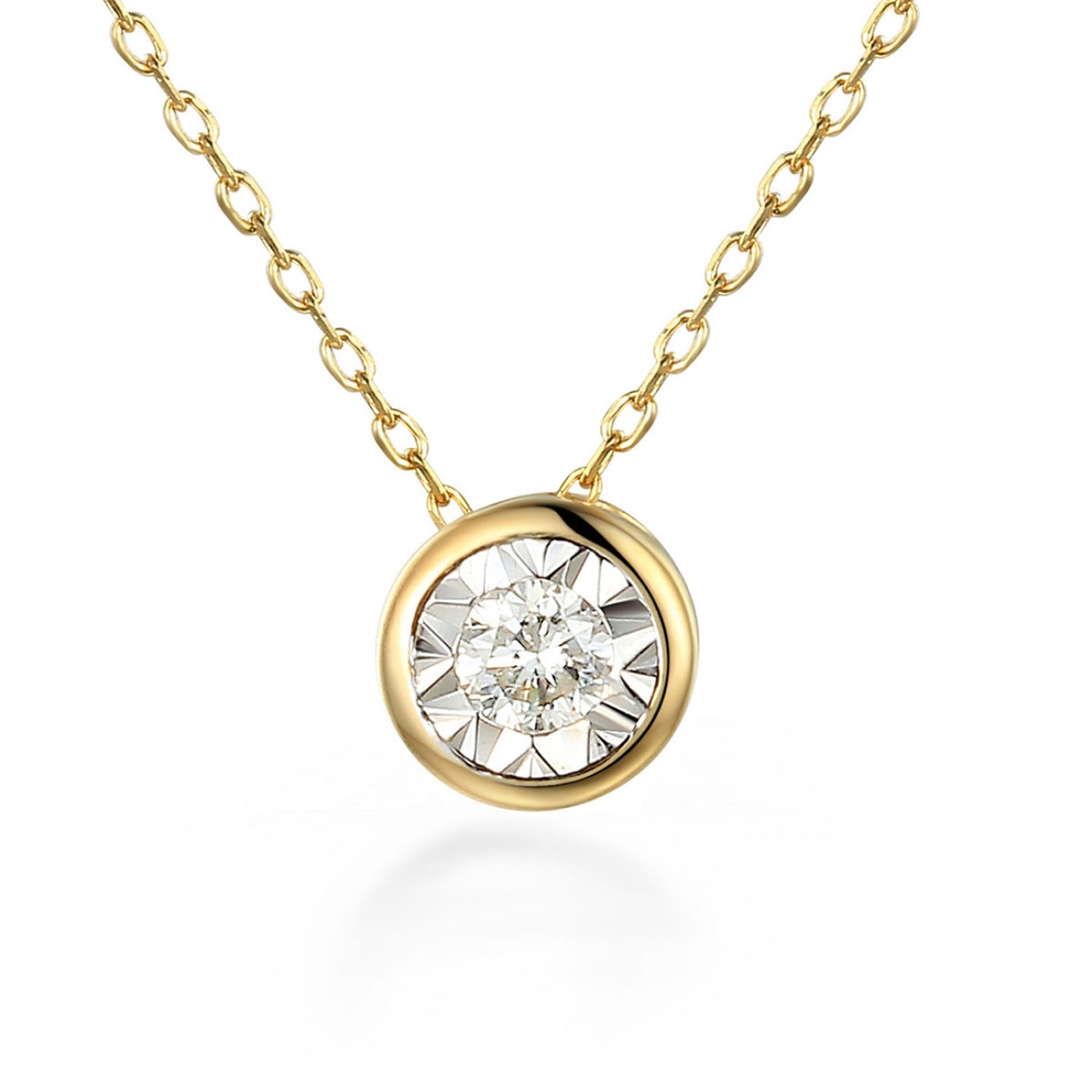 Naszyjnik z diamentem (N08999 Y C 0,08ct)