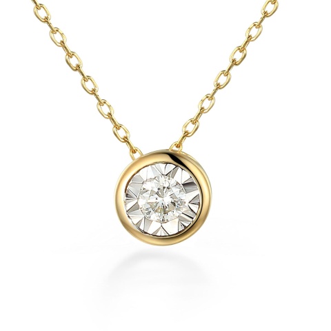 Naszyjnik z diamentem (N08999 Y C 0,08ct)