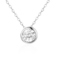 Naszyjnik z diamentem (N08999 W C 0,07ct)