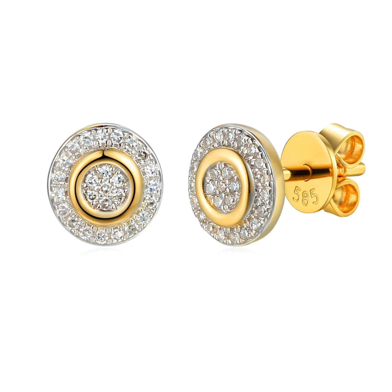 Kolczyki z diamentami (E71726 Y S)