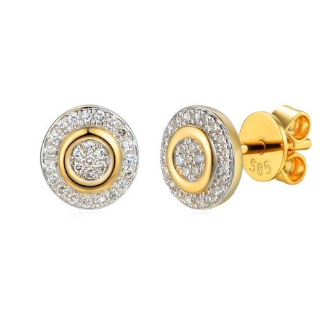 Kolczyki z diamentami (E71726 Y S)