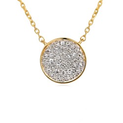 Naszyjnik z diamentami (N03632 Y C) - zdjęcie: 2