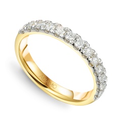 Obrączka ślubna z diamentami, 0,50ct (O-R59652 Y)