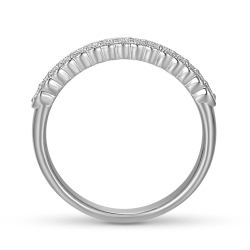 Obrączka z diamentami, 2,7 mm (O-R83211 W): 7 - zdjęcie: 4