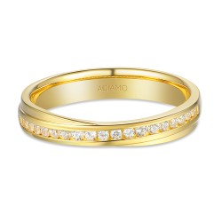 Obrączka z diamentami (R15945 Y): 7 - zdjęcie: 2