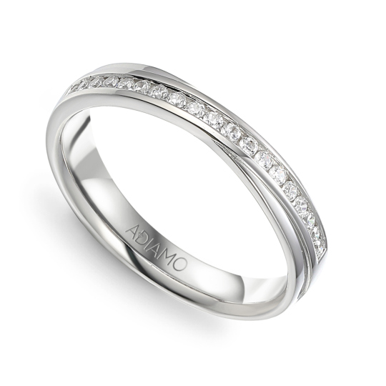 Obrączka ślubna z diamentami, 2,5 mm (R15945 W): 7