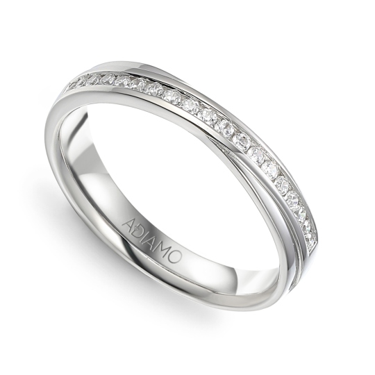 Obrączka ślubna z diamentami, 2,5 mm (R15945 W): 7