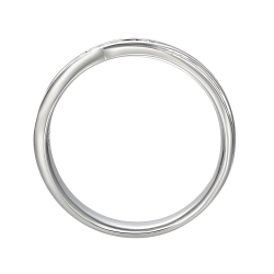 Obrączka ślubna z diamentami, 2,5 mm (R15945 W): 7 - zdjęcie: 4