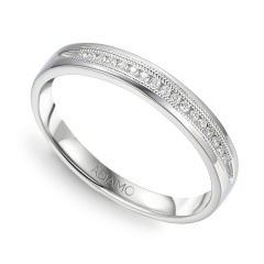 Obrączka ślubna z diamentami , 3 mm (O-R46063 W)