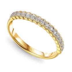 Obrączka z diamentami (O-R87870 Y): 7 - zdjęcie: 2