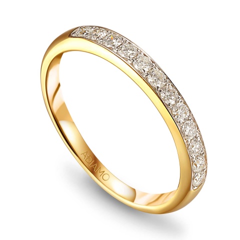 Obrączka z diamentami (R60607 Y 0,40ct)