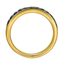 Obrączka z czarnymi diamentami (R60607 Y BD 0,40ct) : 10 - zdjęcie: 4