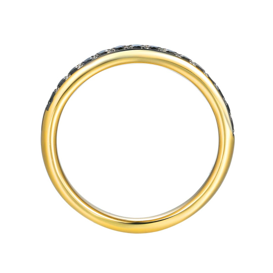 Obrączka z czarnymi diamentami (R60607 Y BD 0,20ct) : 10
