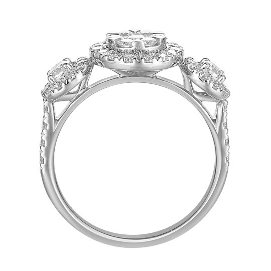 Pierścionek z diamentami (R86965 W): 8