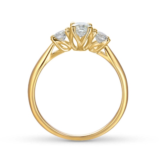 Pierścionek z diamentami R43032 Y 0,32ct: 15