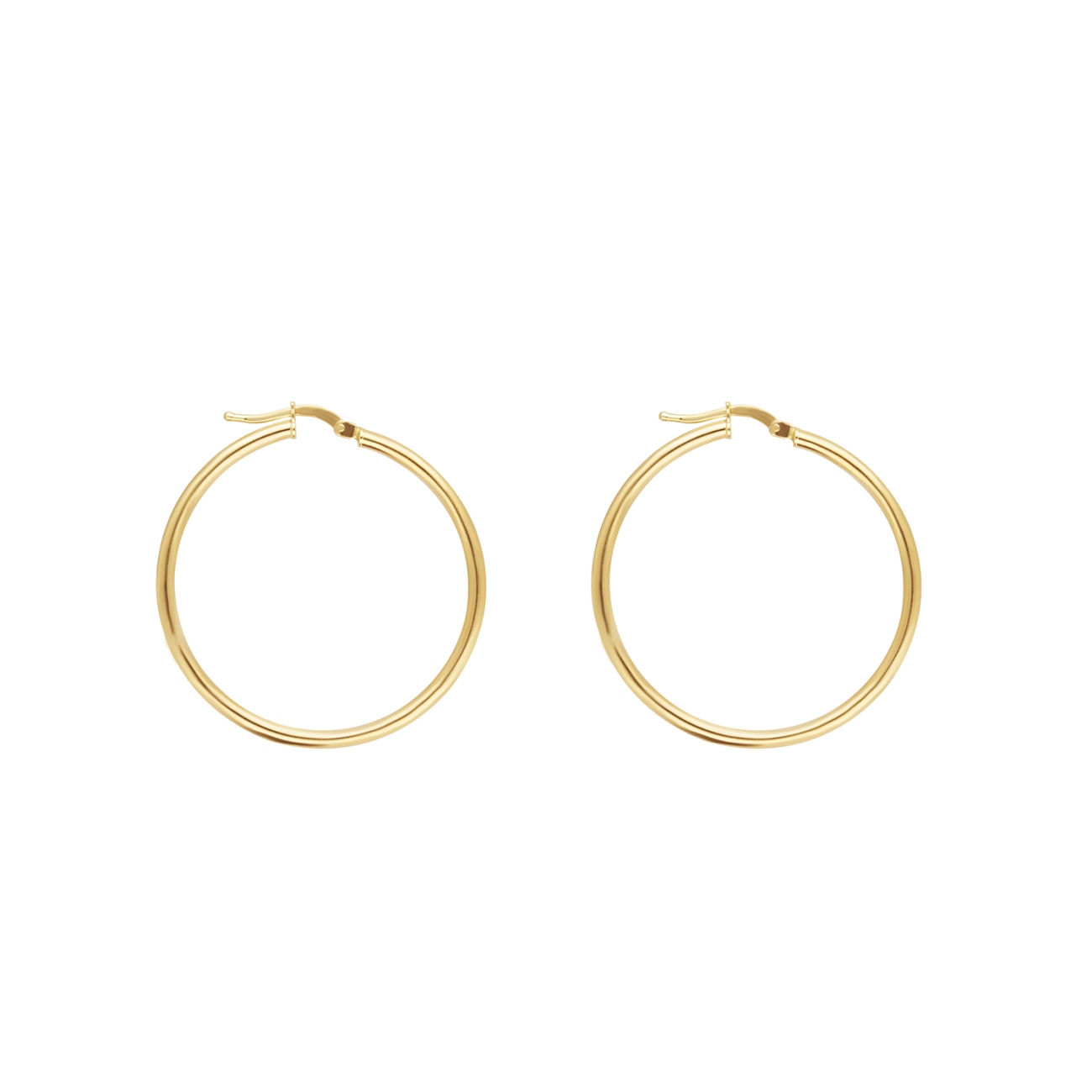 Kolczyki złote koła (E1473B Y)