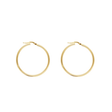 Kolczyki złote koła (E1473B Y)