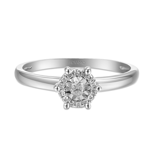 Pierścionek z diamentami (R48553 W): 9