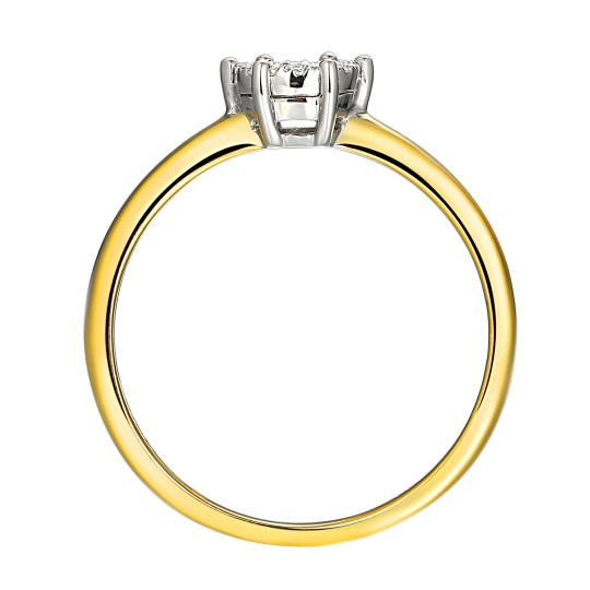 Pierścionek z diamentami (R48553 YW): 10