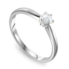 Pierścionek z diamentem białe złoto pr.585 (R34130 0,25ct)