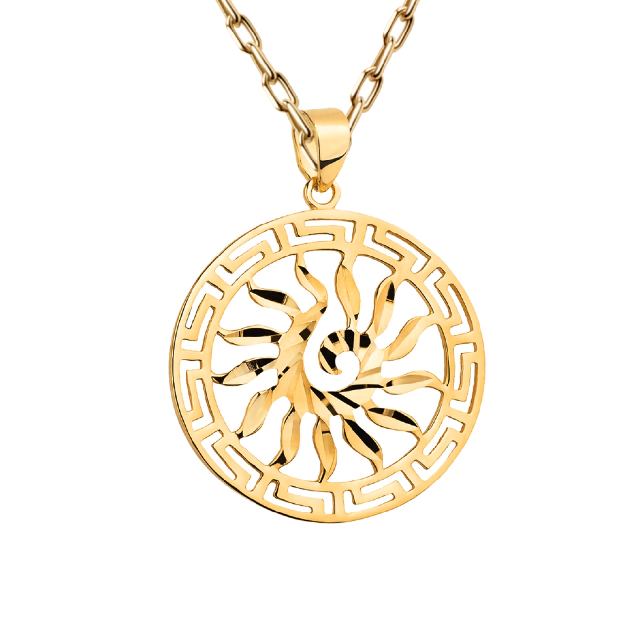 Zawieszka złote słońce (P00426 Y)