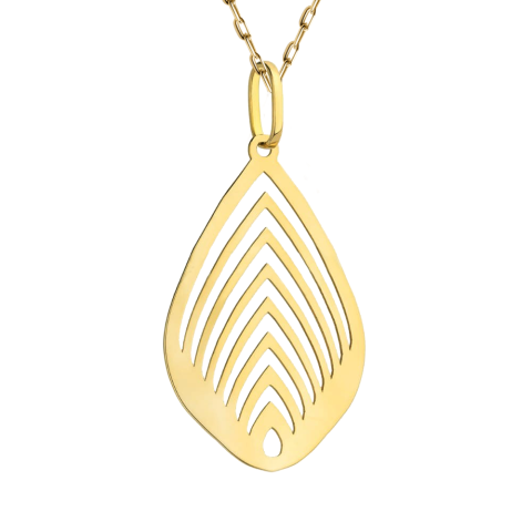 Zawieszka złoty liść (P00427 Y)