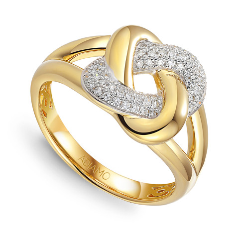 Pierścionek z diamentową pętelką (R95398 Y)