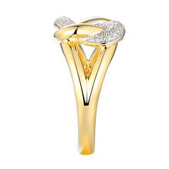 Pierścionek z diamentową pętelką (R95398 Y)