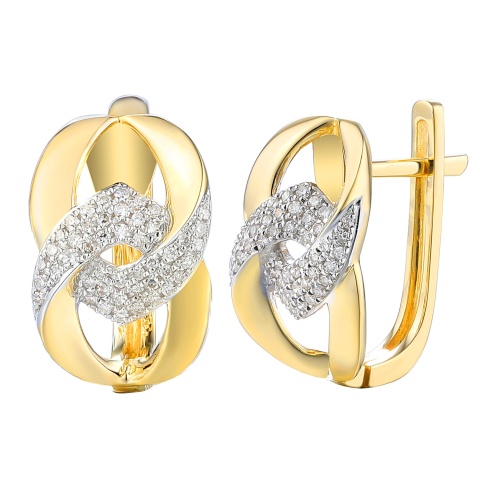 Kolczyki z diamentami (E95403 Y A)