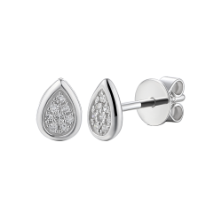 Kolczyki z diamentami (E96274 W S) - zdjęcie: 2