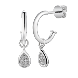 Kolczyki z diamentami (E96274 W SW) - zdjęcie: 2