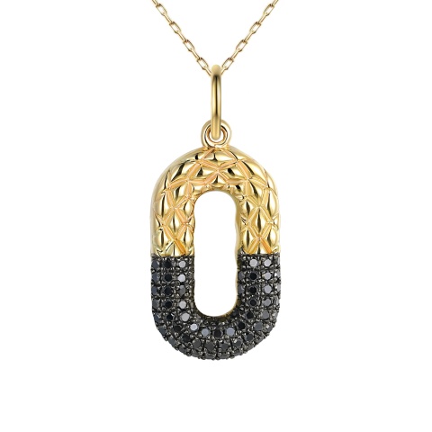 Zawieszka z czarnymi diamentami (P94450 Y BD)